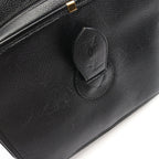 Saint Laurent Shoulder Bag Logo Black Leather — view 6