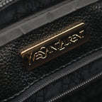 Saint Laurent Shoulder Bag Logo Black Leather — view 4