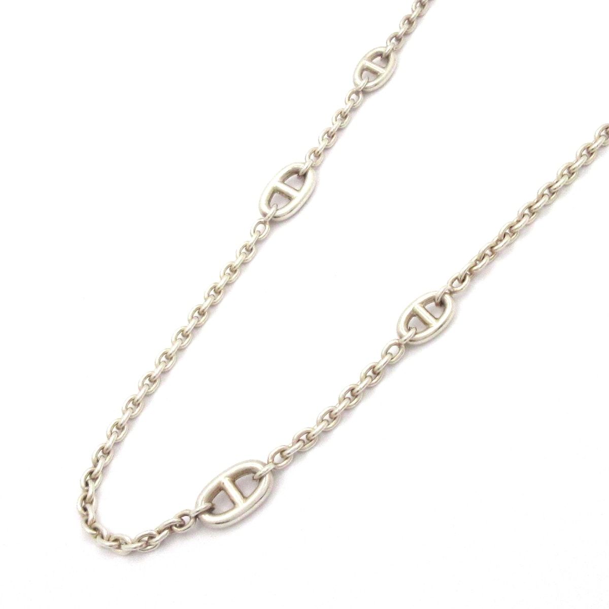 Hermes Necklace Farandole 160 Chaine D'ancre Silver Long