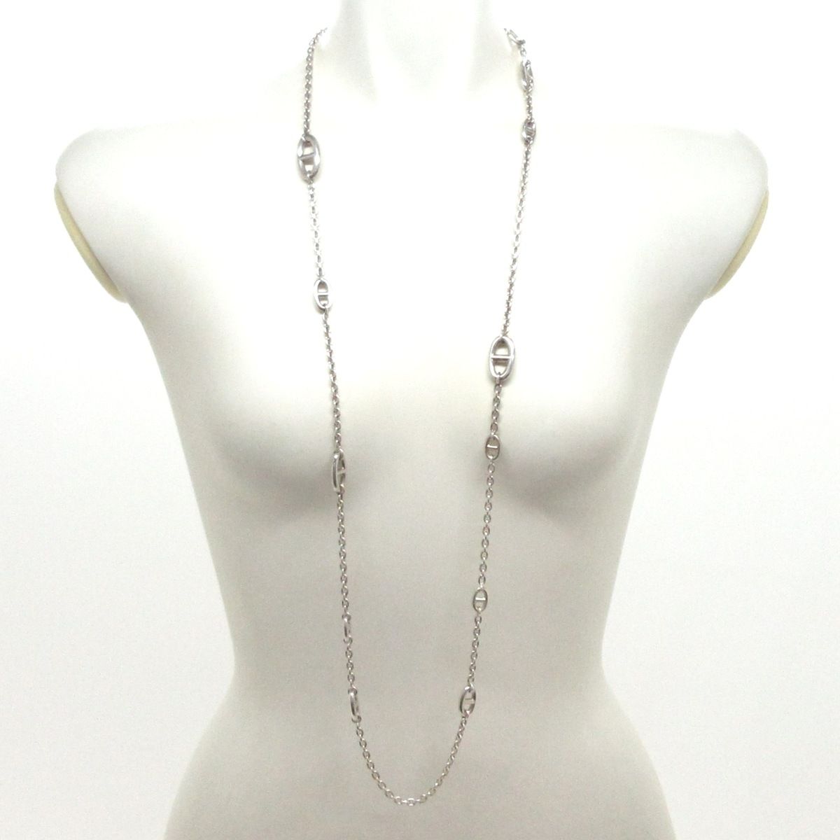 Hermes Necklace Farandole 160 Chaine D'ancre Silver Long — view 2