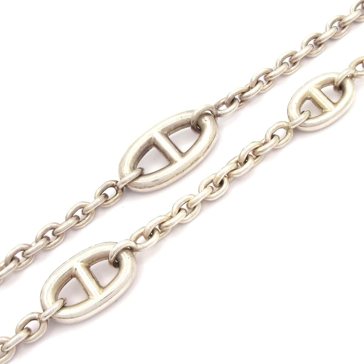 Hermes Necklace Farandole 160 Chaine D'ancre Silver Long — view 3