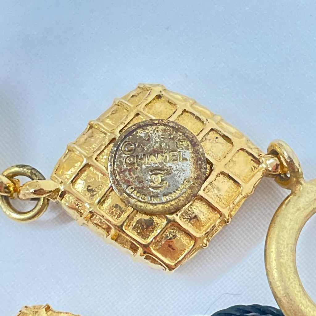 Chanel Quilted Diamond Necklace — view 8