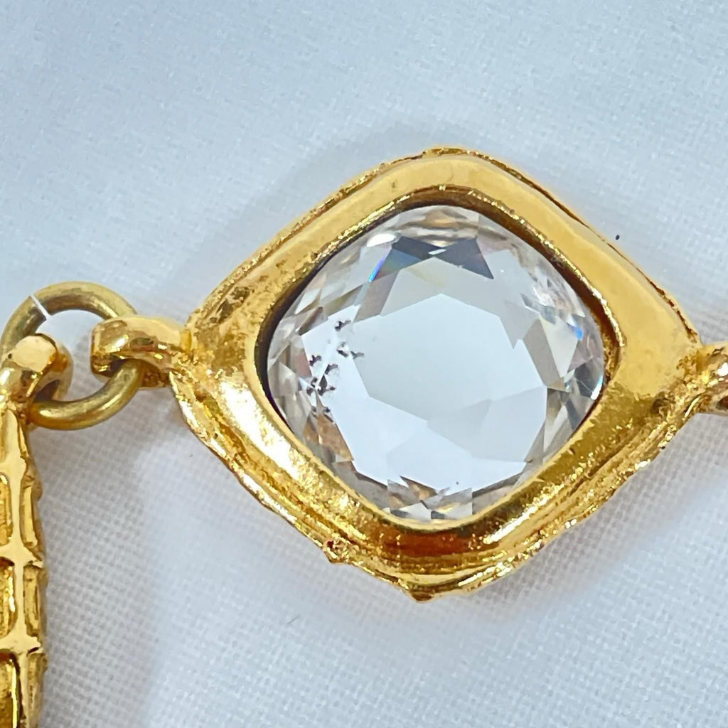 Chanel Quilted Diamond Necklace — view 5