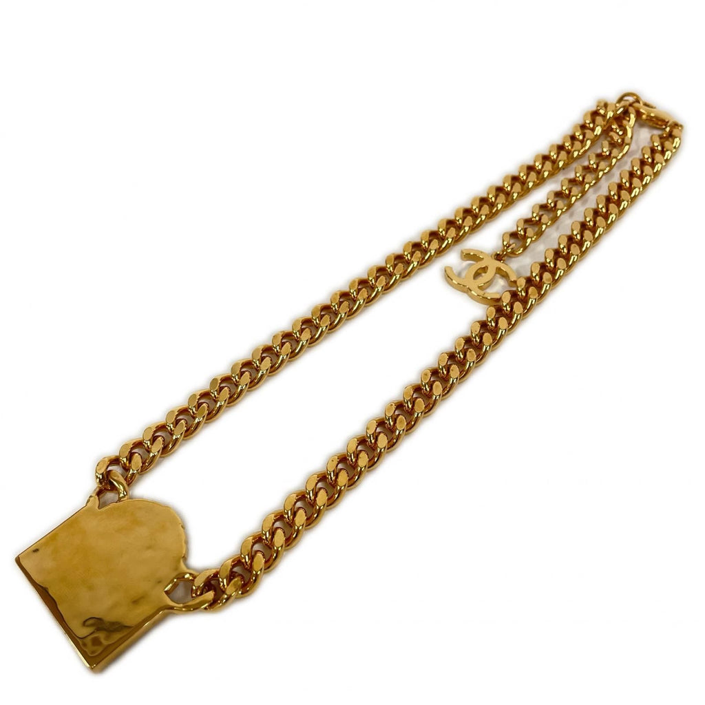 Chanel Metal Logo Necklace Rue Cambon — view 4