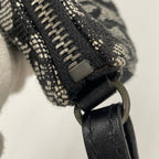 Dior Saddle Bag Canvas Leather Trotter Navy — view 9