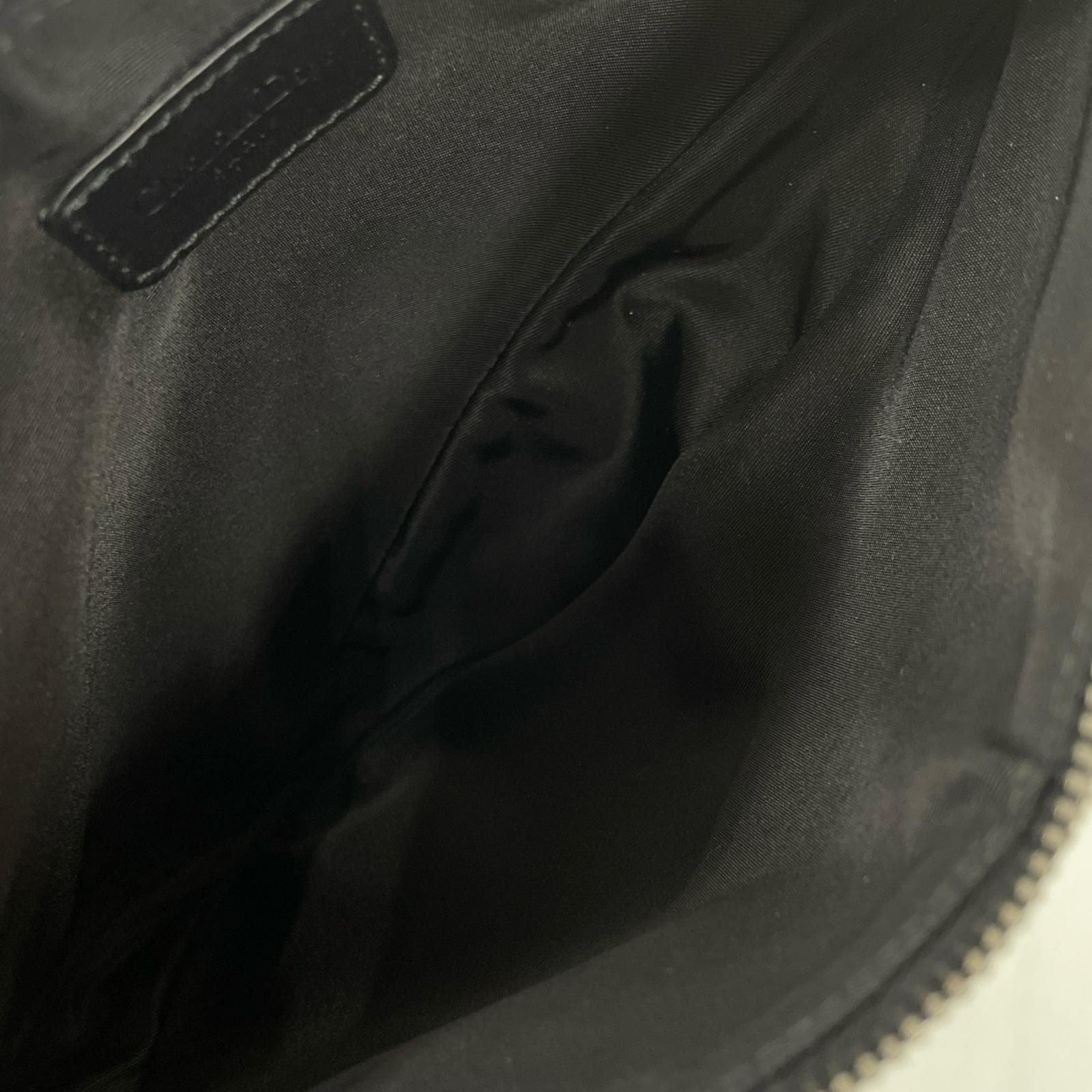 Dior Saddle Bag Canvas Leather Trotter Navy — view 6