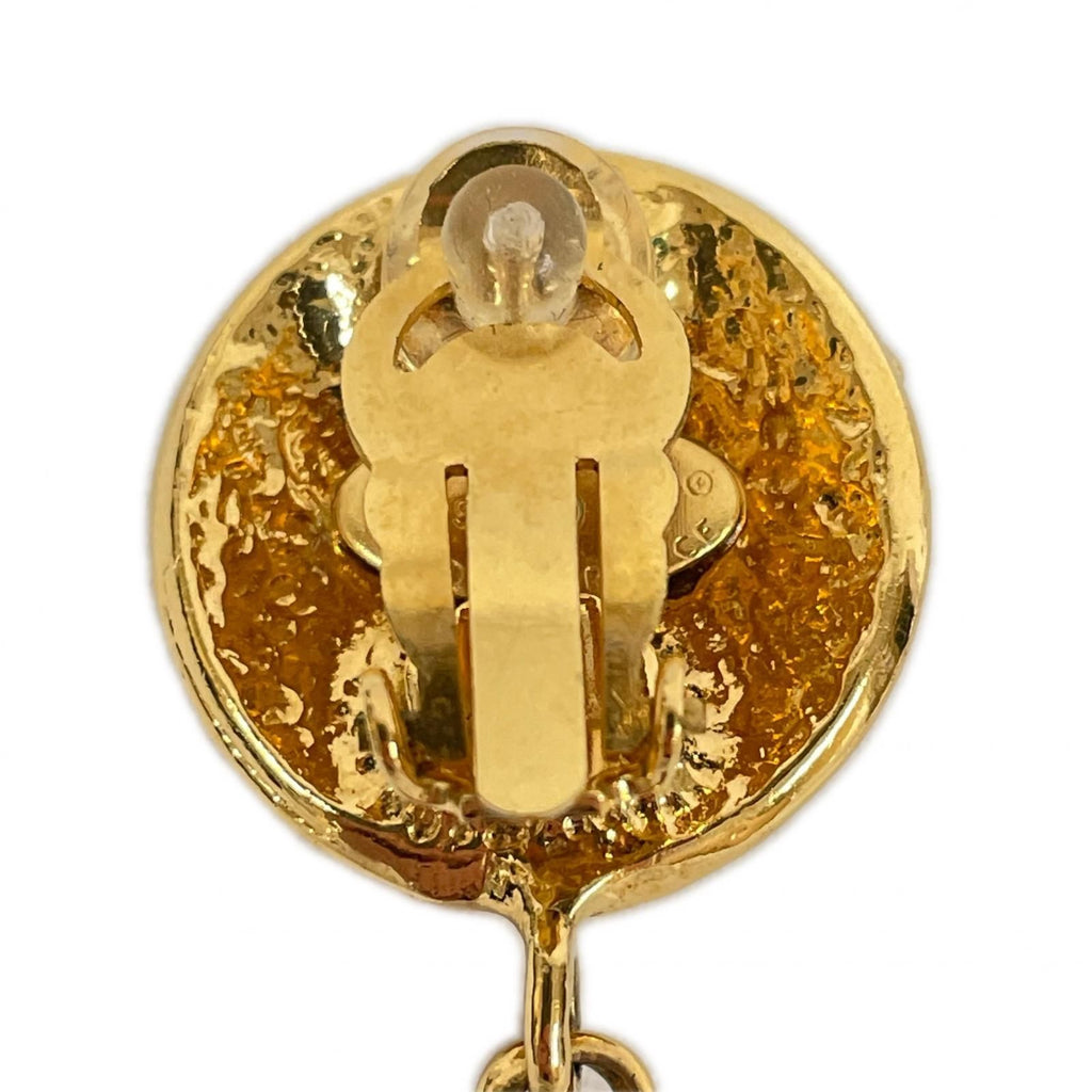 Chanel Earrings Plated Gold — view 6