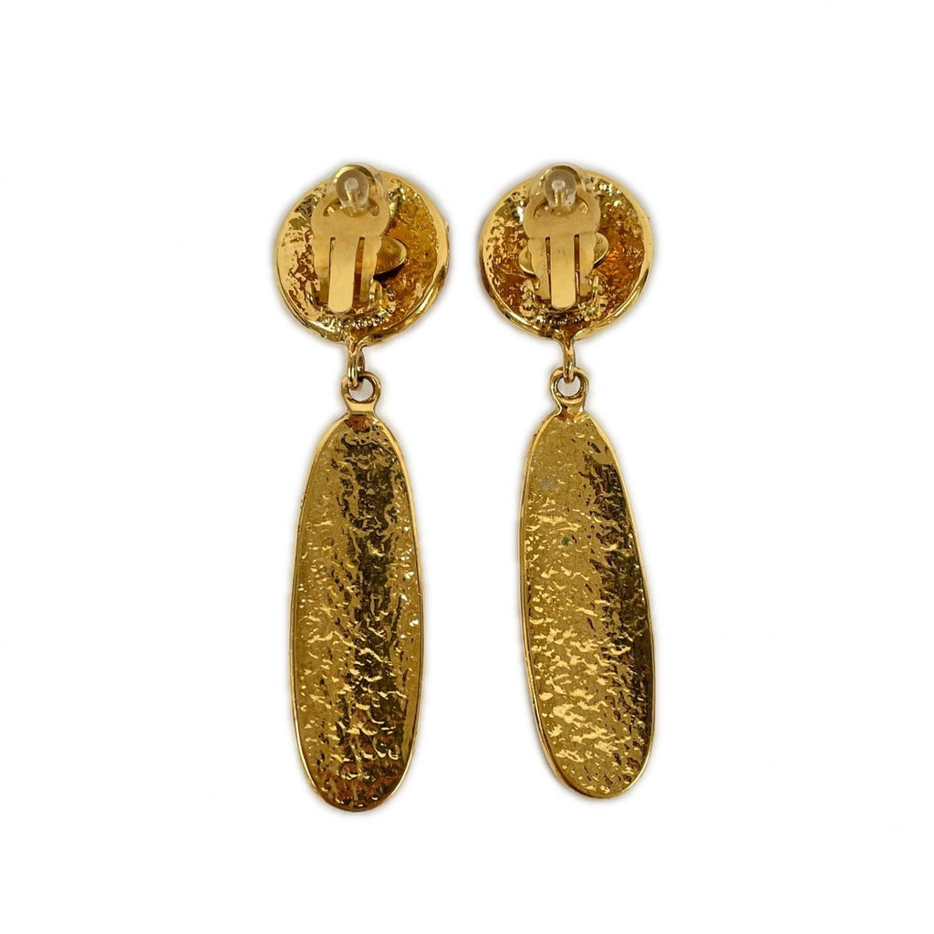 Chanel Earrings Plated Gold — view 3