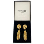 Chanel Earrings Plated Gold