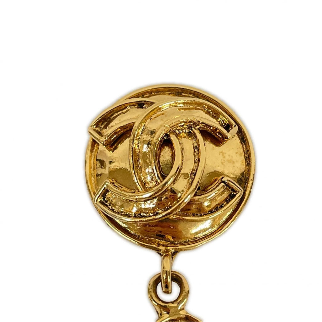 Chanel Earrings Plated Gold — view 8