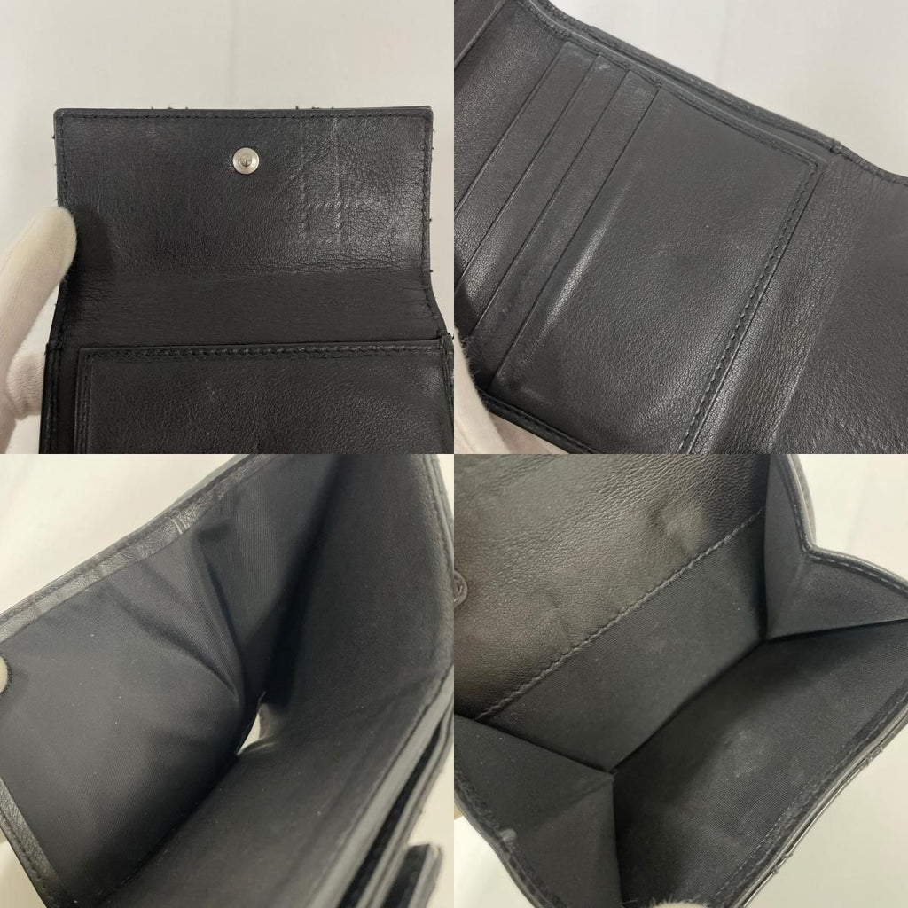 Dior Trifold Wallet Cannage Black — view 9