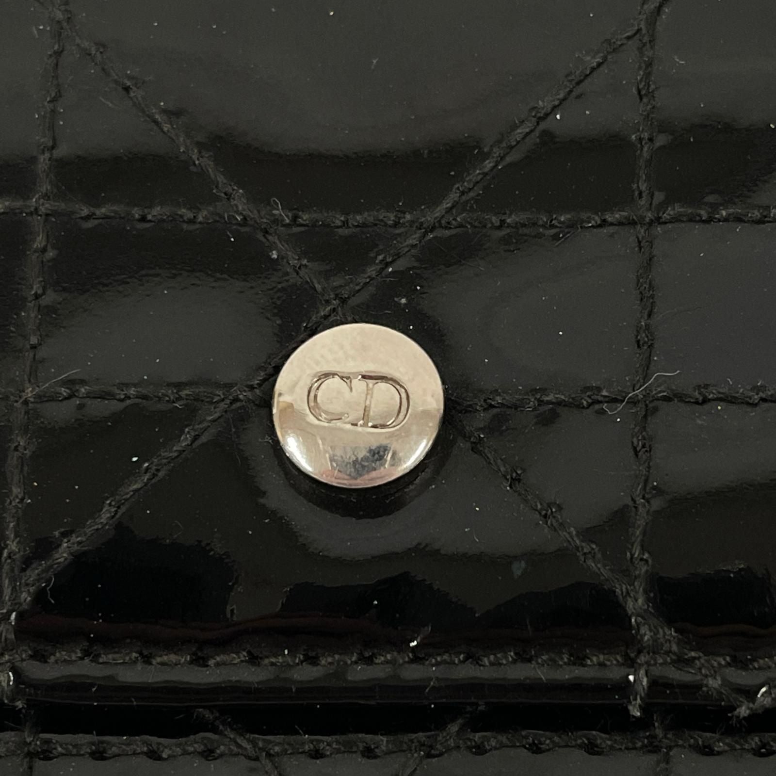 Dior Trifold Wallet Cannage Black — view 4