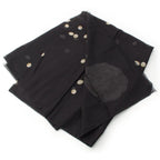 Chanel Cotton Pearl CC Logo Scarf Large Shawl Black — view 4