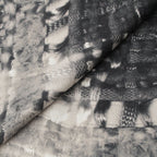 Chanel Silk CC Logo Shawl Gray Scarf — view 5