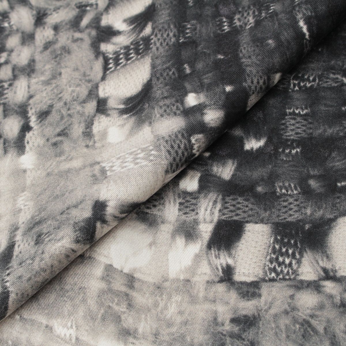 Chanel Silk CC Logo Shawl Gray Scarf — view 5