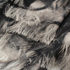 Chanel Silk CC Logo Shawl Gray Scarf — view 9