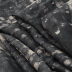 Chanel Silk CC Logo Shawl Gray Scarf — view 8