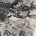 Chanel Silk CC Logo Shawl Gray Scarf — view 6
