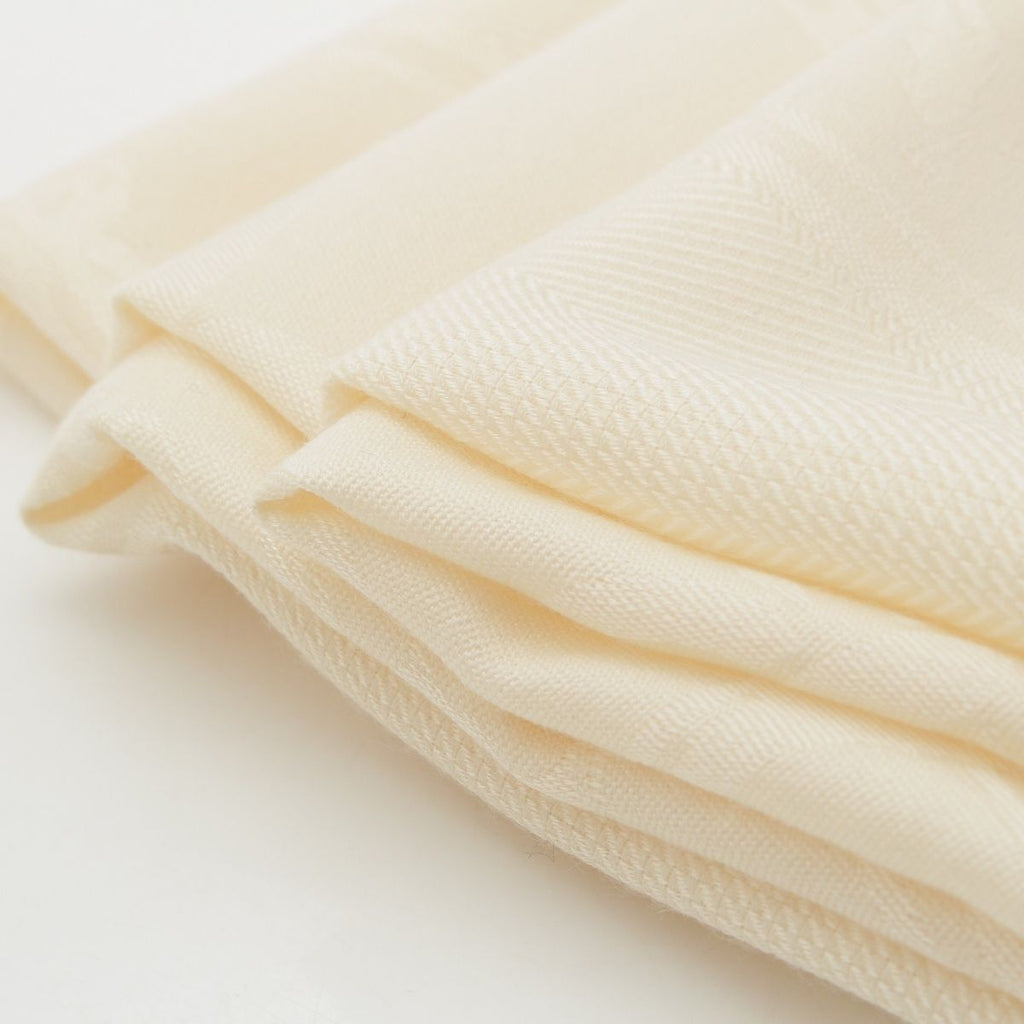 Hermes New Libris Cashmere Silk Shawl Ivory Scarf — view 8