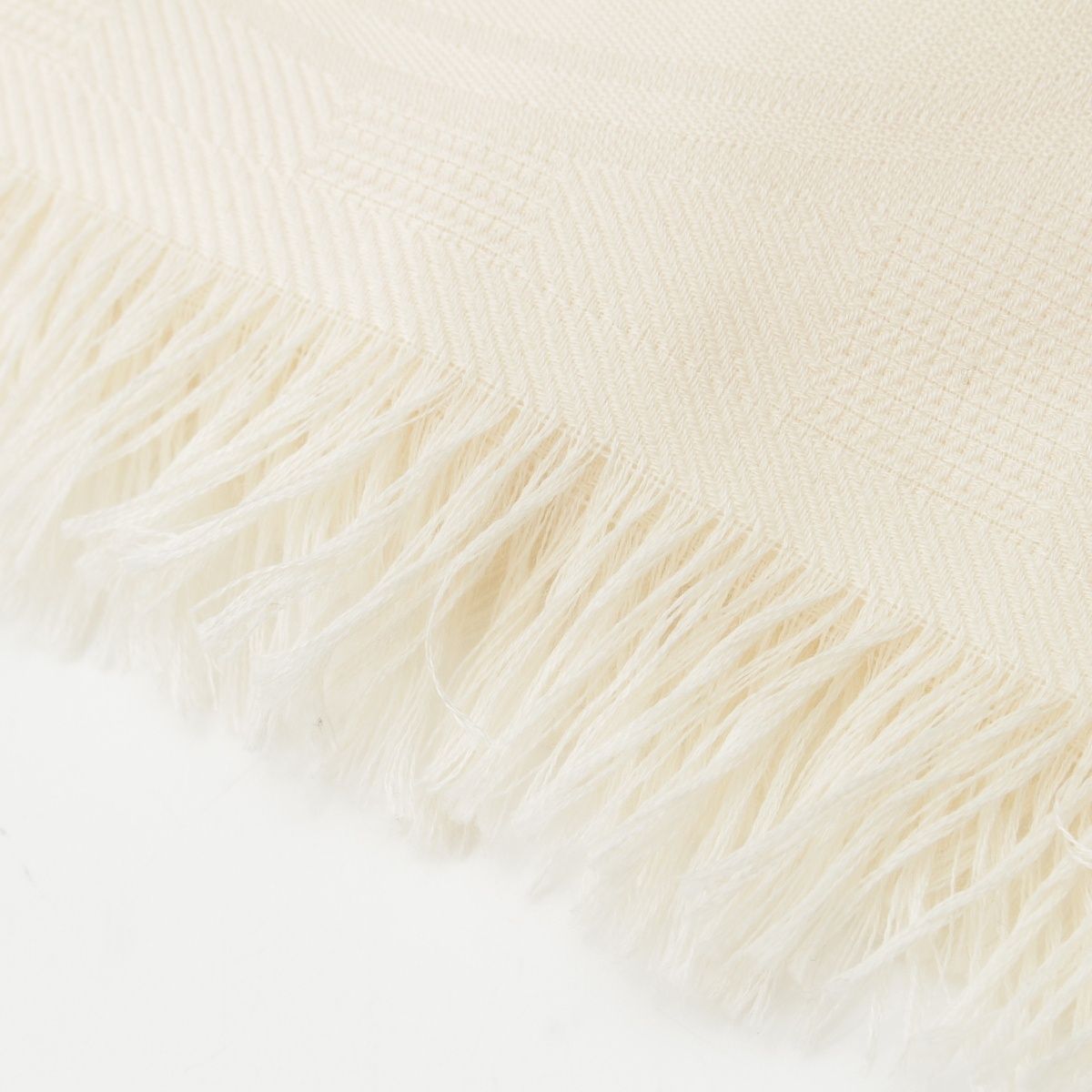 Hermes New Libris Cashmere Silk Shawl Ivory Scarf — view 3