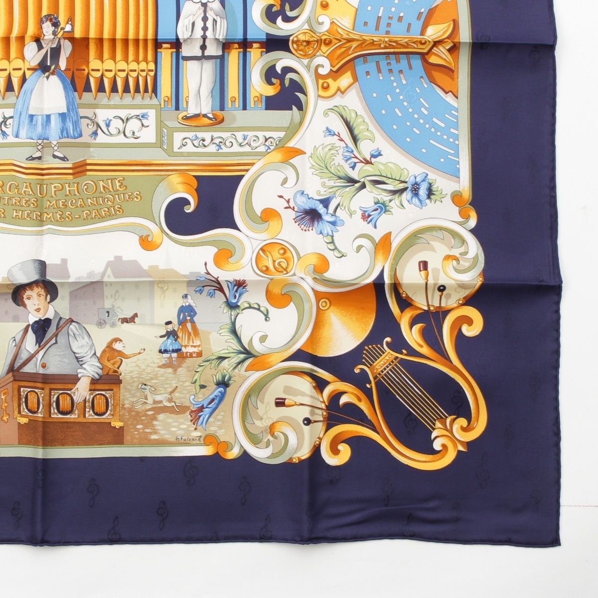 Hermes Carre 90 Silk Orgauphone Etautres Mecaniques Pipe Organs and Mechanical — view 5