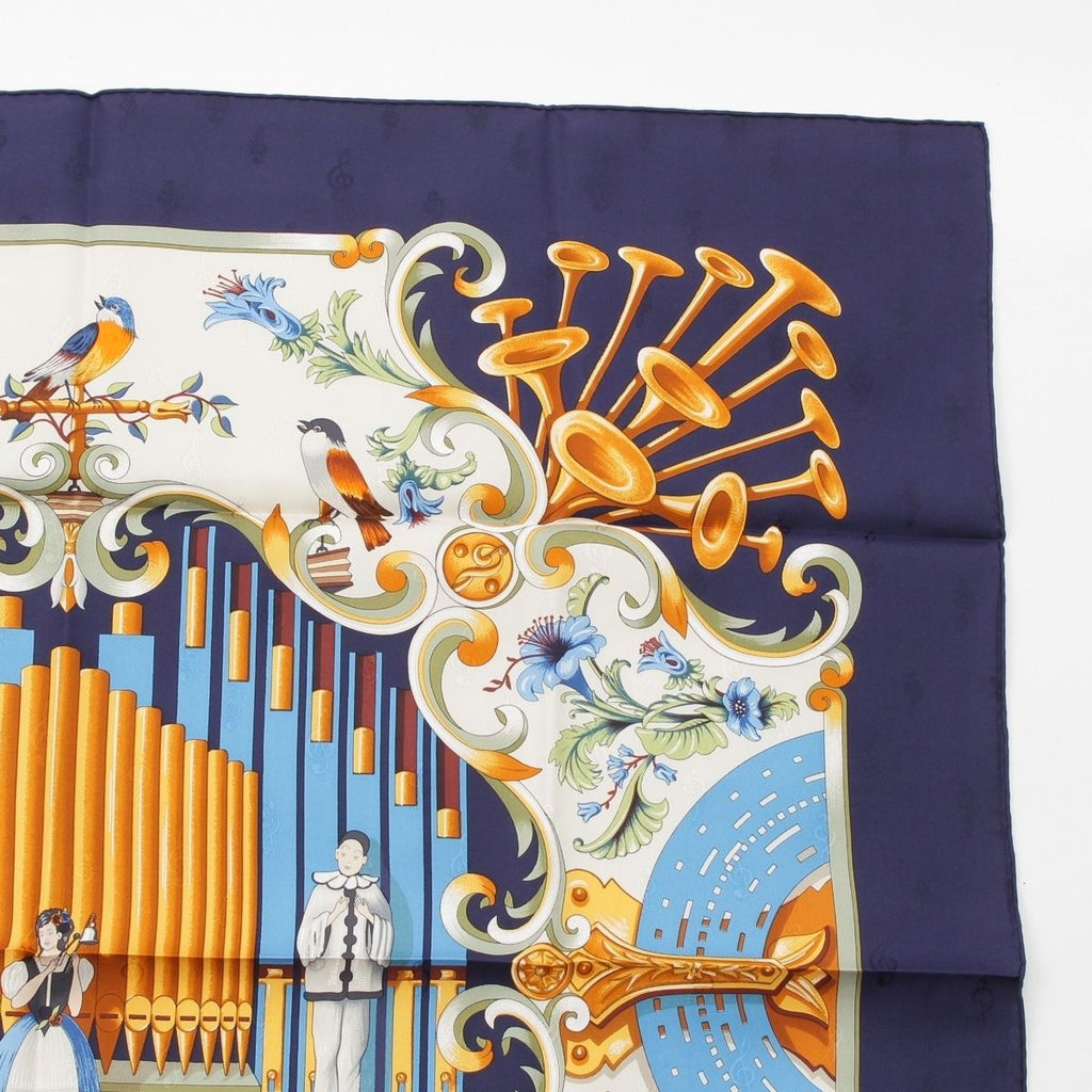 Hermes Carre 90 Silk Orgauphone Etautres Mecaniques Pipe Organs and Mechanical — view 3