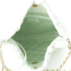 Chanel 22 Quilted Logo Chain Shoulder Bag Peppermint Green Small — view 7