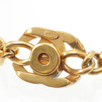 Chanel Rhinestone Vintage CC Logo Bracelet Gold — view 5