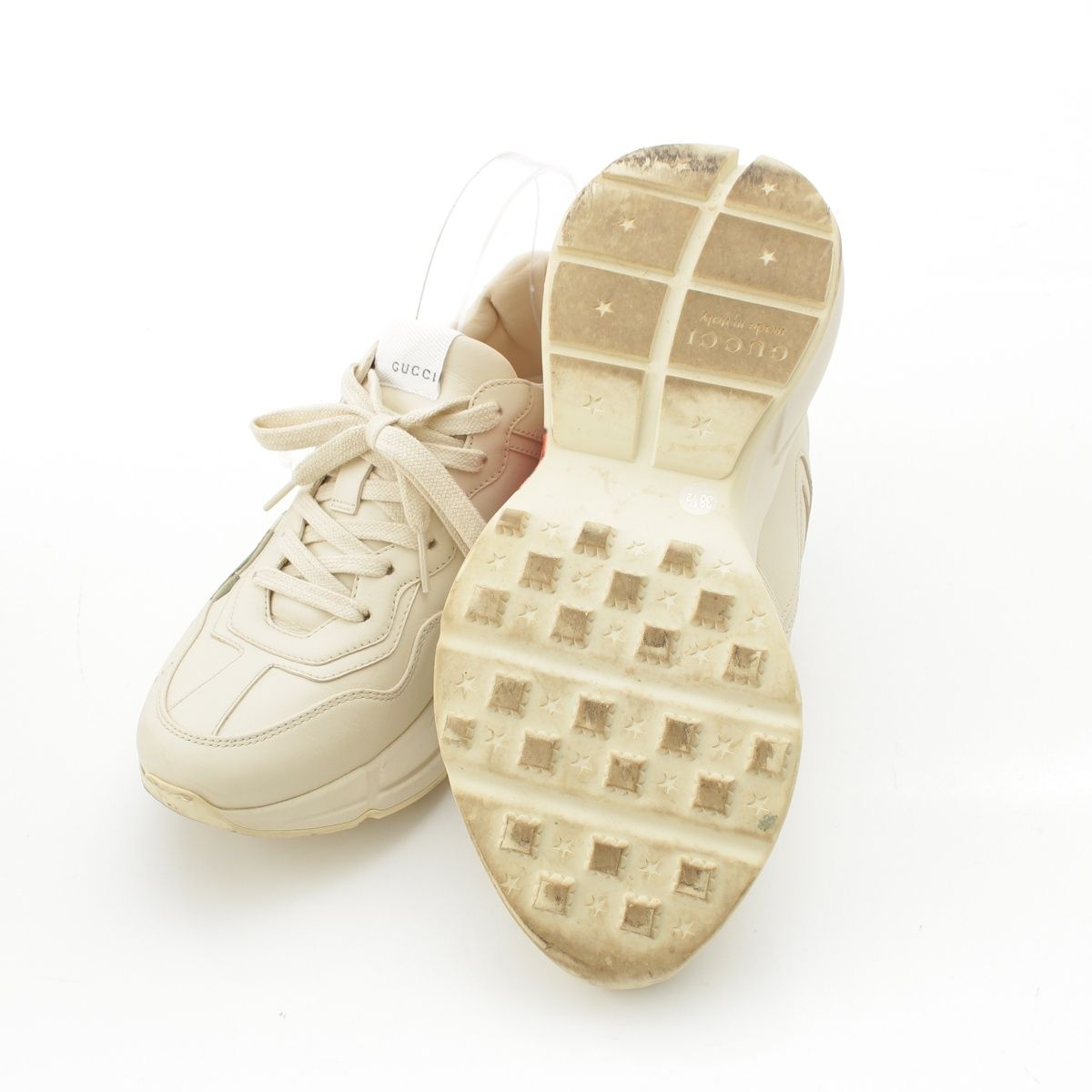 Gucci Ryton Strawberry Low Cut Sneakers White — view 5