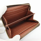 Louis Vuitton Ten Zippy Coin Purse Wallet Monogram Brown Gold Case Compact — view 7