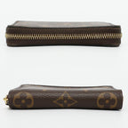 Louis Vuitton Ten Zippy Coin Purse Wallet Monogram Brown Gold Case Compact — view 3