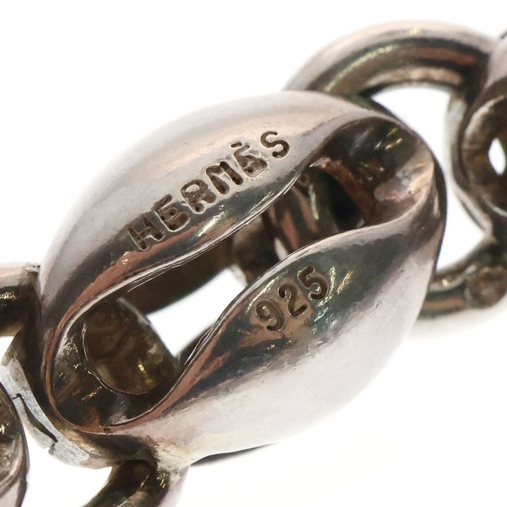 Hermes Vintage Graine Bracelet Minerv Silver — view 5