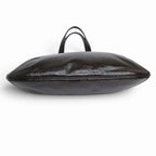 Saint Laurent Rive Gauche Metropolis Tote Patent Leather Brown — view 4