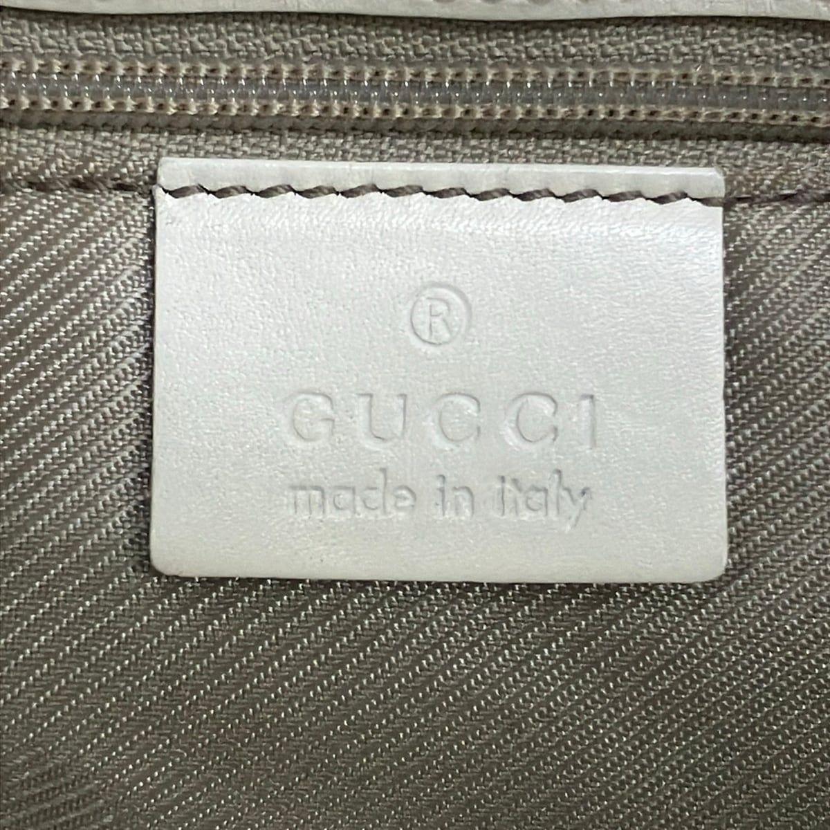Gucci Shoulder Bag Light Blue White Leather — view 9