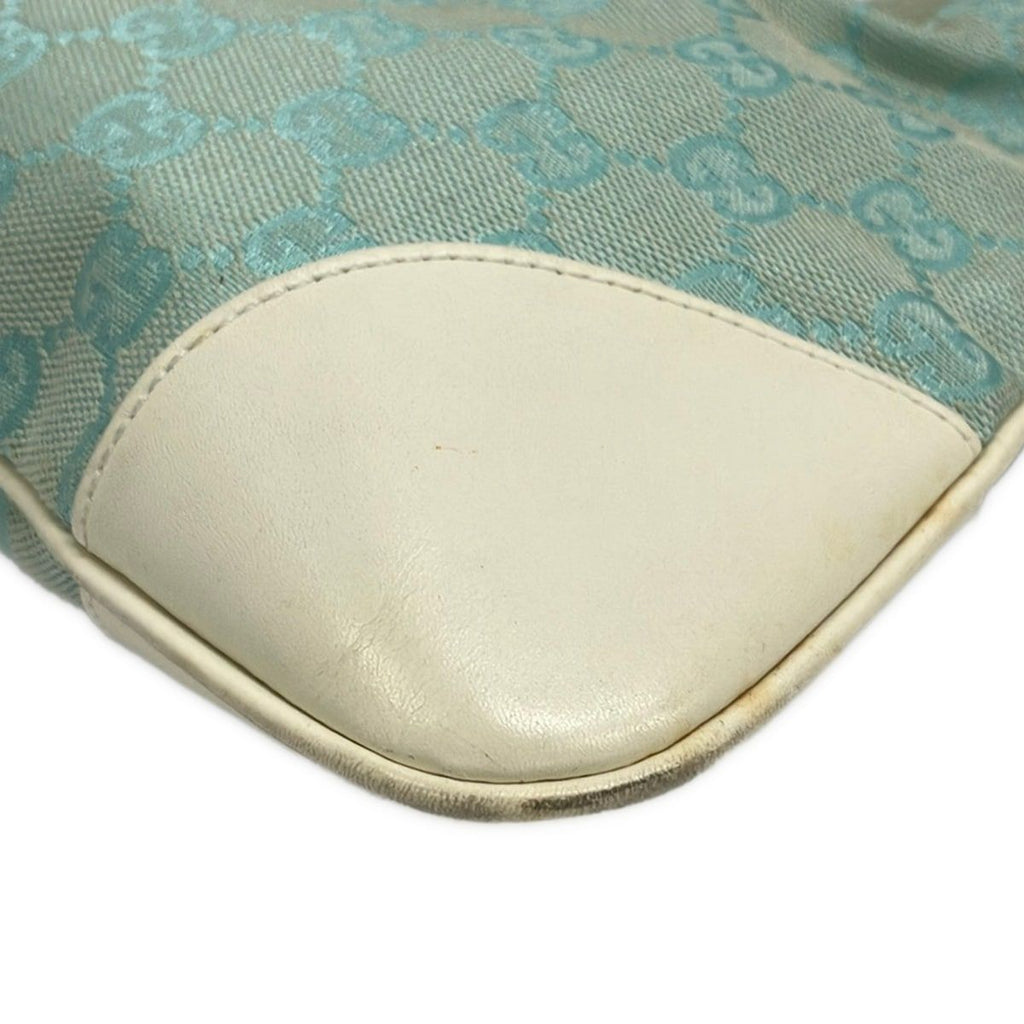 Gucci Shoulder Bag Light Blue White Leather — view 6