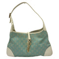 Gucci Shoulder Bag Light Blue White Leather