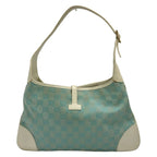 Gucci Shoulder Bag Light Blue White Leather — view 3