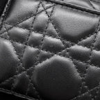 Dior Trifold Wallet Lady Lotus Cannage Black — view 7