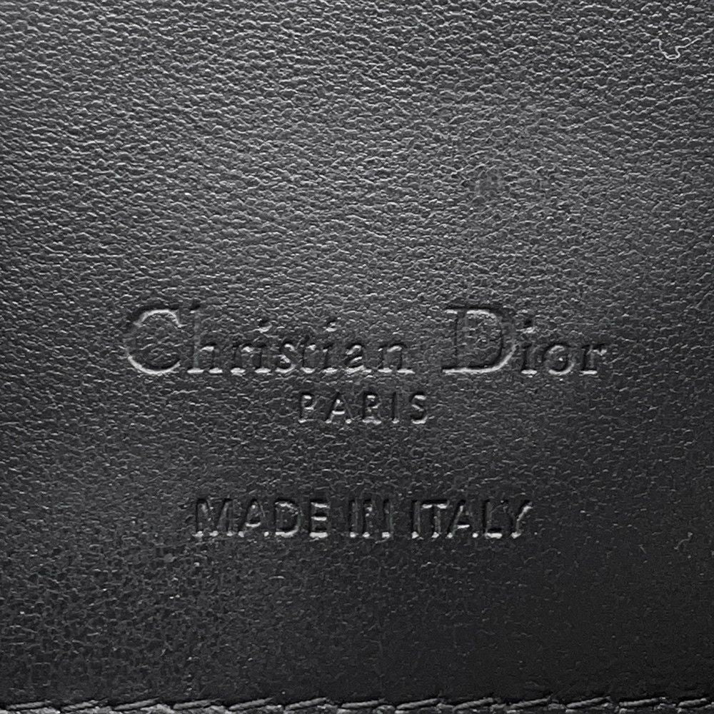 Dior Trifold Wallet Lady Lotus Cannage Black — view 9