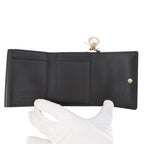 Dior Trifold Wallet Lady Lotus Cannage Black — view 6