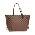 Louis Vuitton Ten Neverfull MM Tote Damier Brown Gold