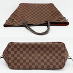Louis Vuitton Ten Neverfull MM Tote Damier Brown Gold — view 3