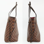 Louis Vuitton Ten Neverfull MM Tote Damier Brown Gold — view 4