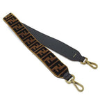 Fendi Strap You Zucca Pattern Velour Shoulder Brown 88 — view 4
