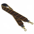 Fendi Strap You Zucca Pattern Velour Shoulder Brown 88