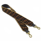 Fendi Strap You Zucca Pattern Velour Shoulder Brown 88