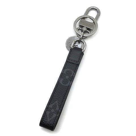 Louis Vuitton Monogram Eclipse Key Holder Dragonne Key Ring — view 2