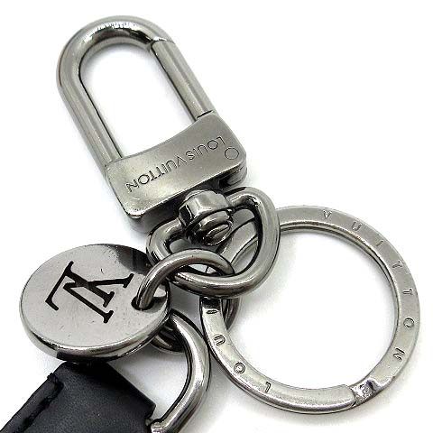 Louis Vuitton Monogram Eclipse Key Holder Dragonne Key Ring — view 3
