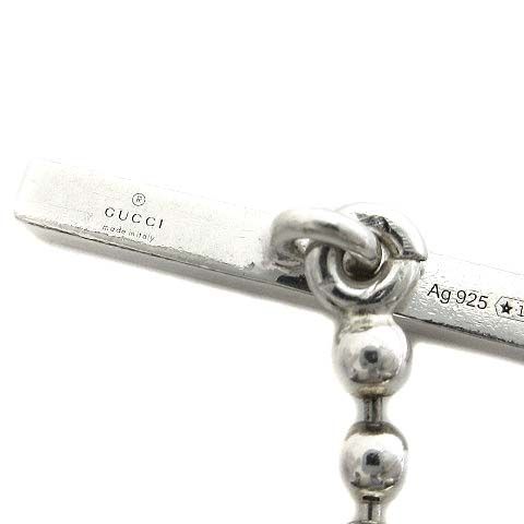Gucci Silver Interlocking Necklace Ball Chain GG Logo — view 4