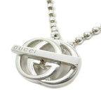 Gucci Silver Interlocking Necklace Ball Chain GG Logo